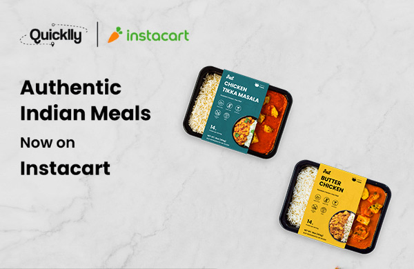 Quicklly & Instacart Collaborates to Deliver South Asian Cuisine across the US